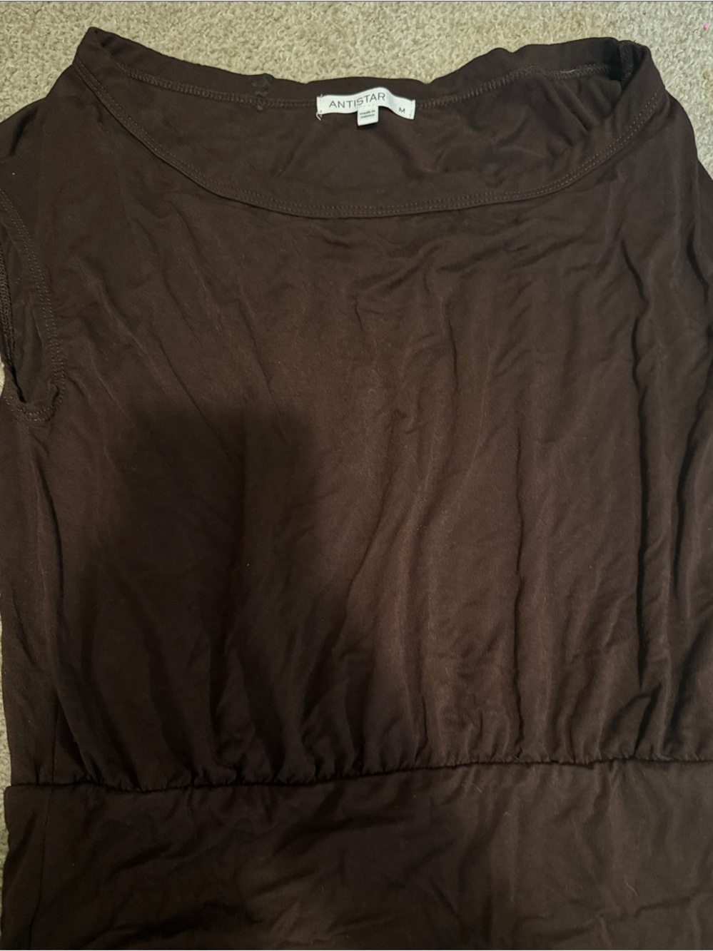 Women's Brown Sleeveless Top